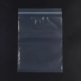 1 Bag Plastic Zip Lock Bags, Resealable Packaging Bags, Top Seal, Self Seal Bag, Rectangle, White, 24x16cm, Unilateral Thickness: 3.9 Mil(0.1mm), 100pcs/bag