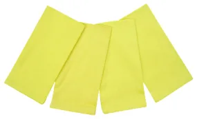 100% Cotton Napkins 20" x 20" Set of 4 Yellow