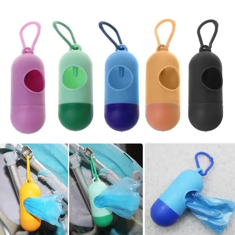 1/2/4pcs New Plastic Small Portable Baby Diapers Bags Rubbish Bags