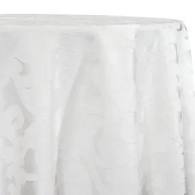 1pc - Classic Jacquard Table Linen 90"x156" Banquet - White