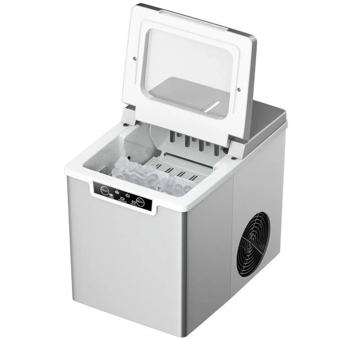 2 Quart Portable Ice Maker Machine with Scoop and Basket - Makes Ice in 7 Minutes