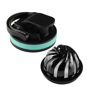 26oz Shaker Lid   Agitator Combo - Black Lid with Mint Band
