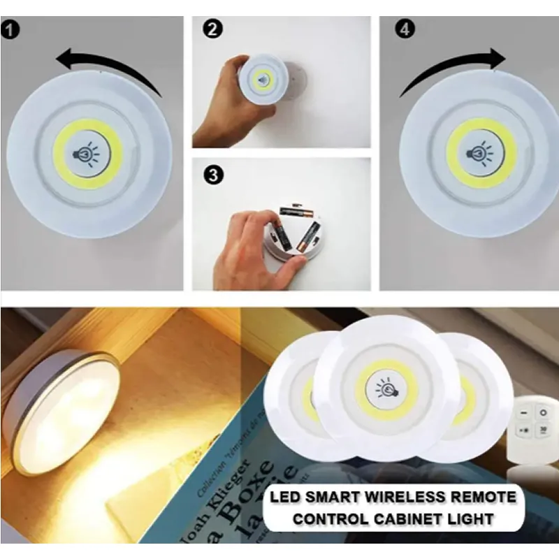 3 Pack Remote Control Night Light F51-8-1258