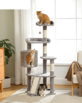 51.2" Multilevel Cat Scratching Tree