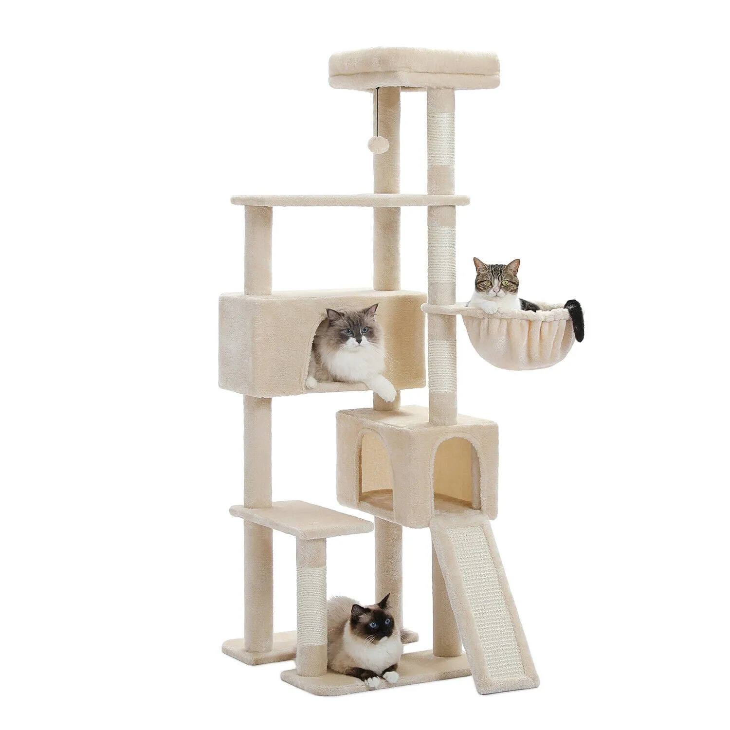 60" Multilevel Cat Scratching Tree