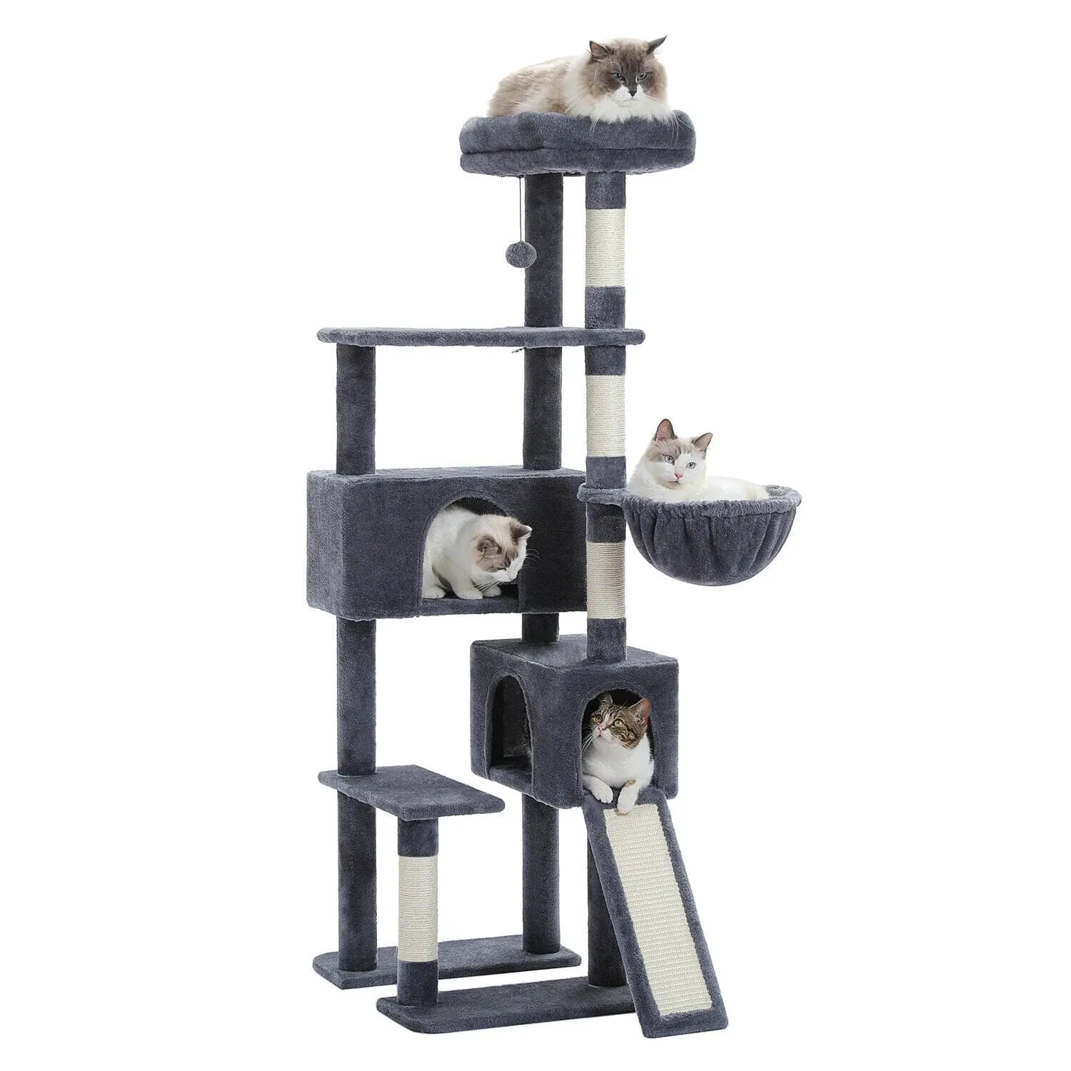 60" Multilevel Cat Scratching Tree