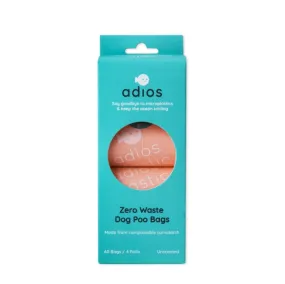 Adios Plastic Compstable Poo Bag Pink 4 x 15's