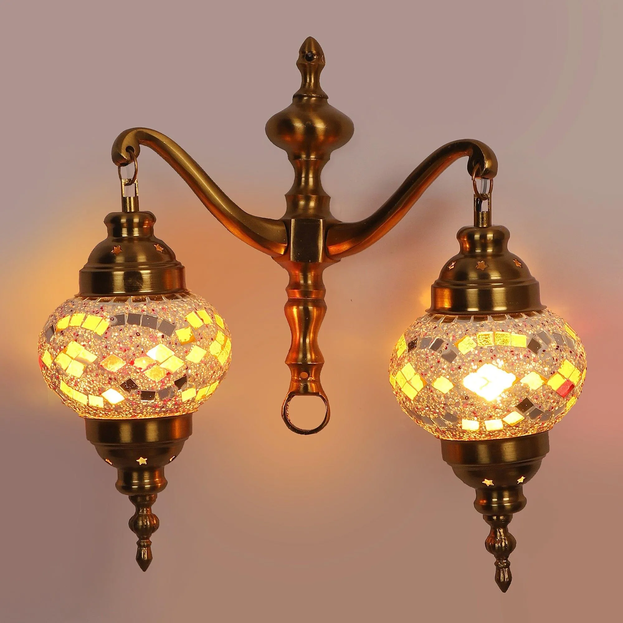 Aluminium Multicolor 2 Wall Lights