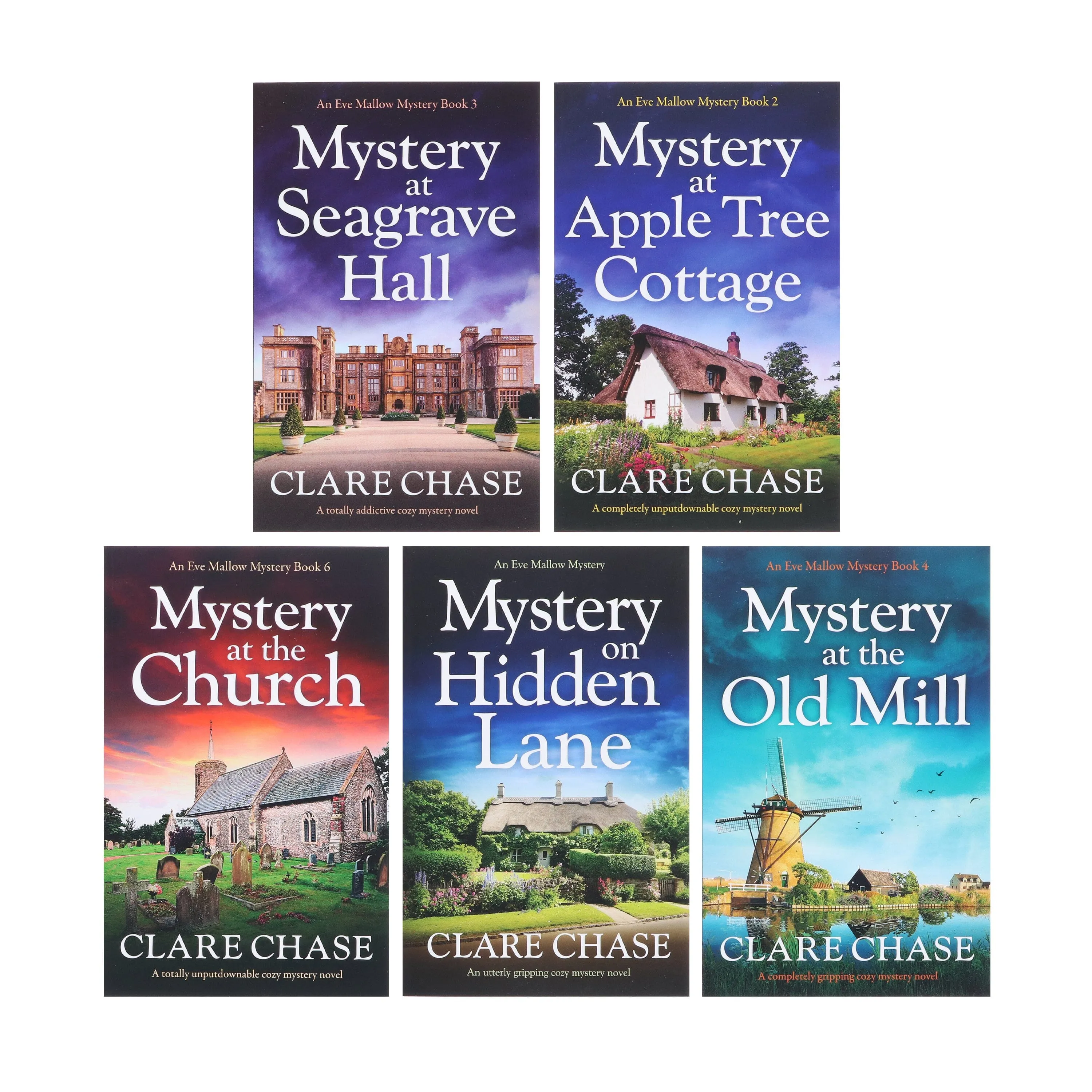 An Eve Mallow Mystery Series By Clare Chase 6 Books Collection Set - Fiction - Paperback
