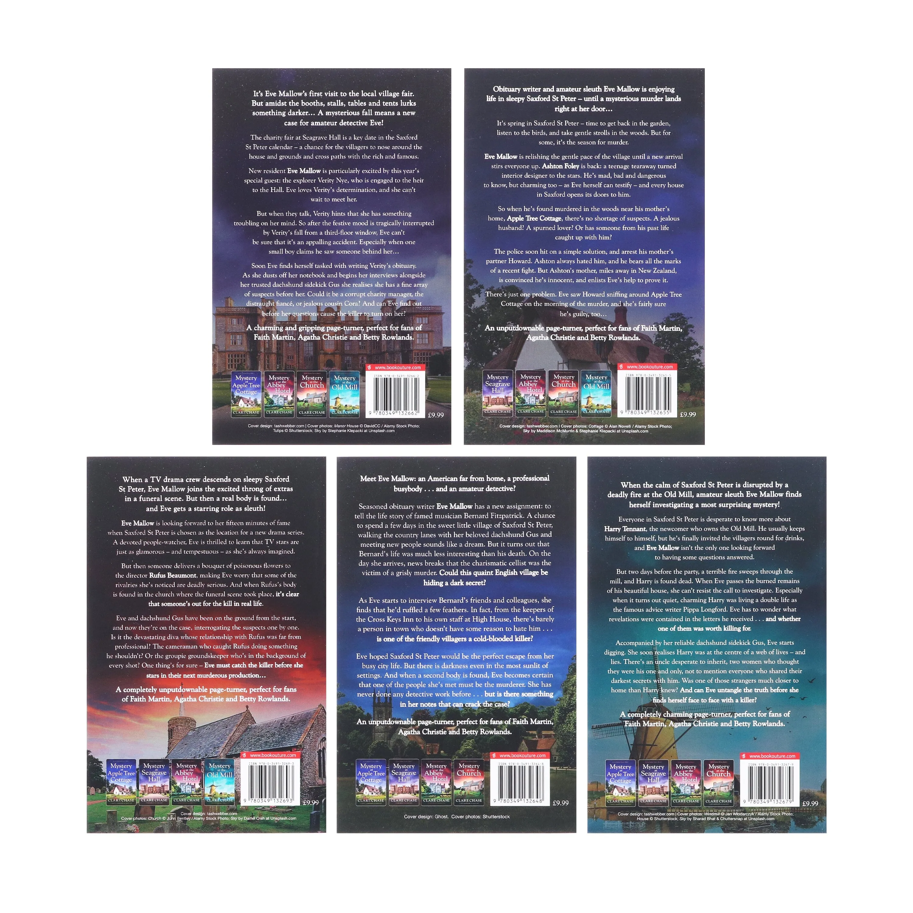 An Eve Mallow Mystery Series By Clare Chase 6 Books Collection Set - Fiction - Paperback