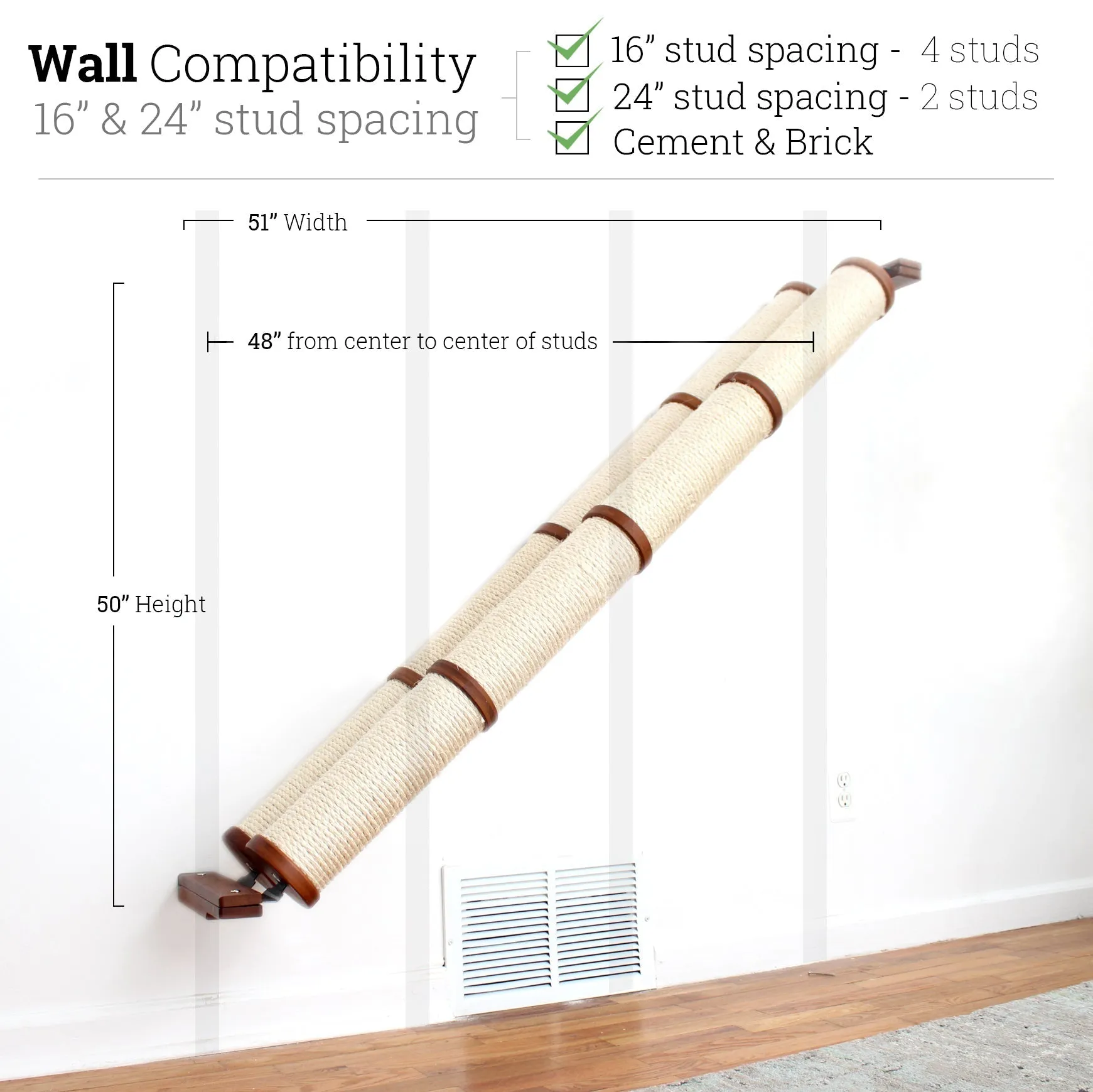 Angled Cat Scratcher Ramp (Cat Wall Scratchers) - by Catastrophic Creations