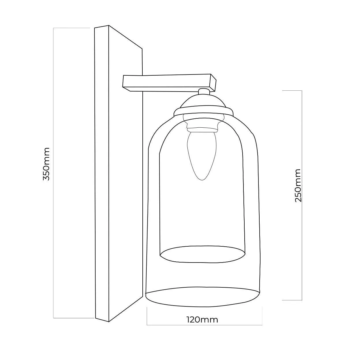 ANKUR LUMI JADE DOUBLE WALLED GLASS CONTEMPORARY WALL LIGHT