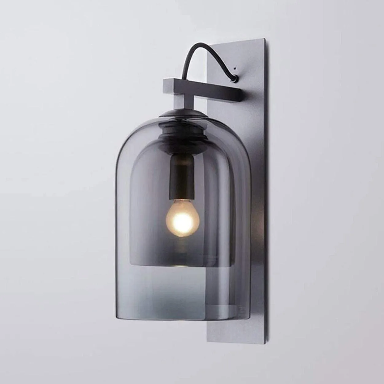 ANKUR LUMI JADE DOUBLE WALLED GLASS CONTEMPORARY WALL LIGHT
