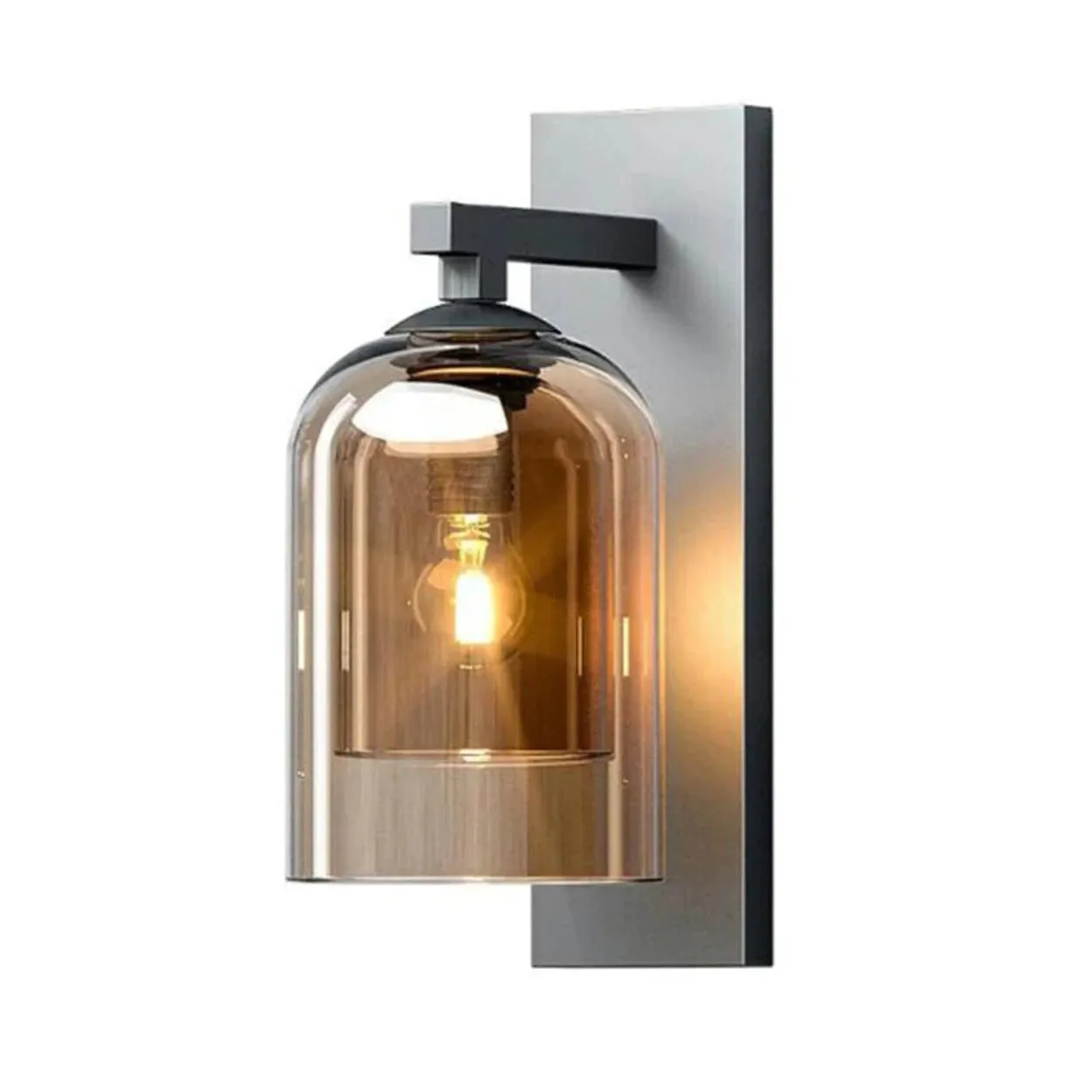 ANKUR LUMI JADE DOUBLE WALLED GLASS CONTEMPORARY WALL LIGHT