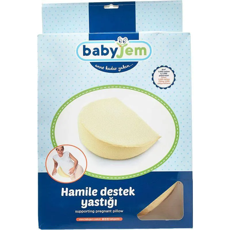 BABYJEM SUPPORTING PREGNANT PILLOW - BIEGE