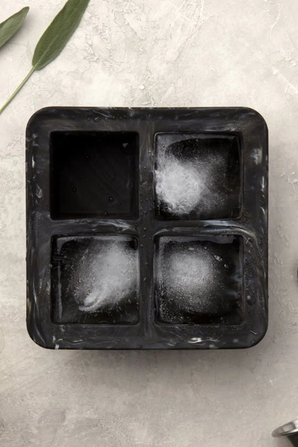 Black Marble Extra Large Ice Tray