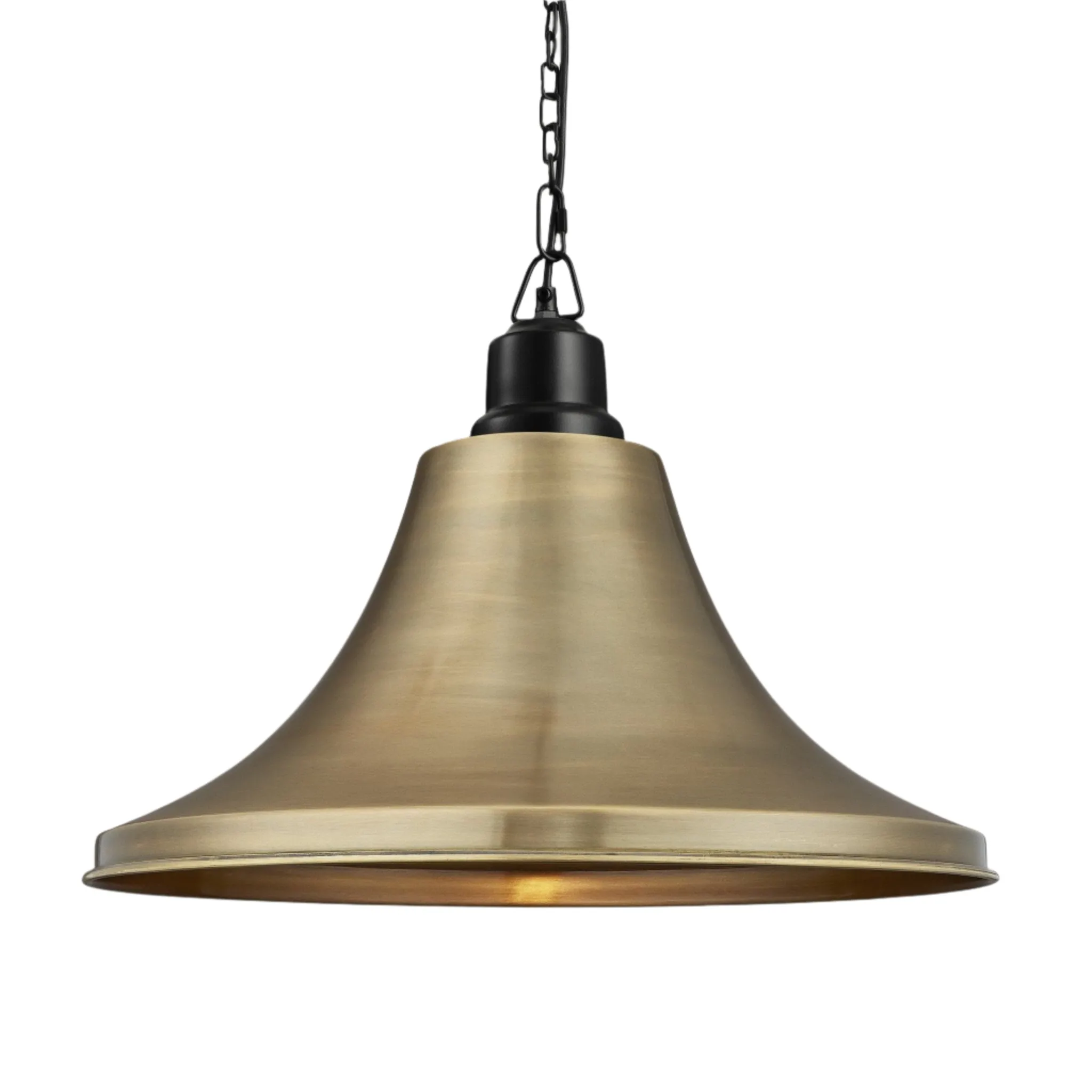 Brooklyn Giant Bell Pendant - 20 Inch - Brass