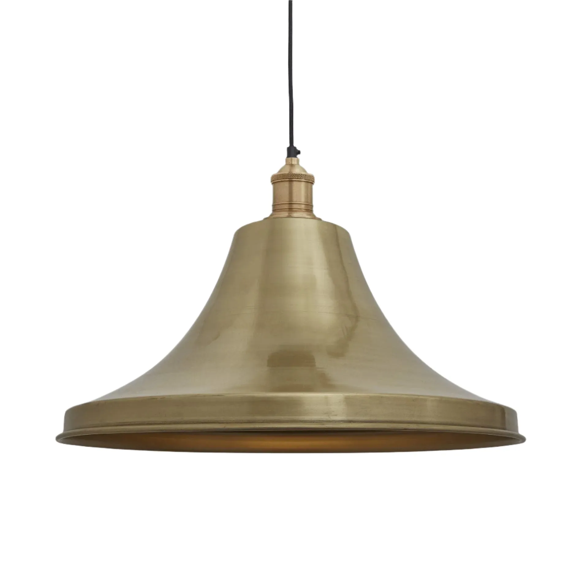 Brooklyn Giant Bell Pendant - 20 Inch - Brass