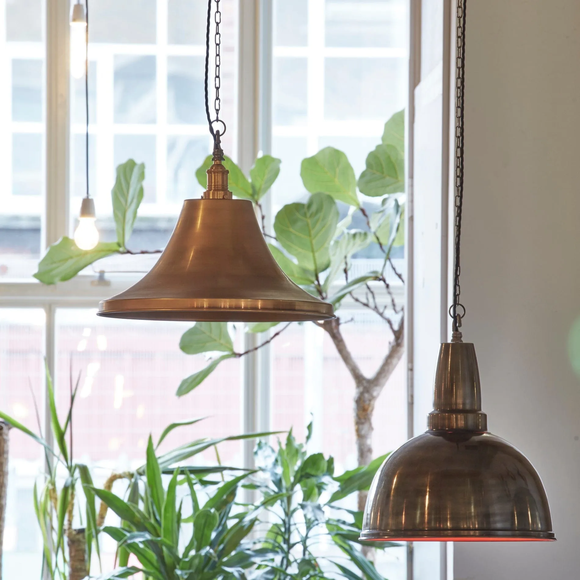 Brooklyn Giant Bell Pendant - 20 Inch - Brass