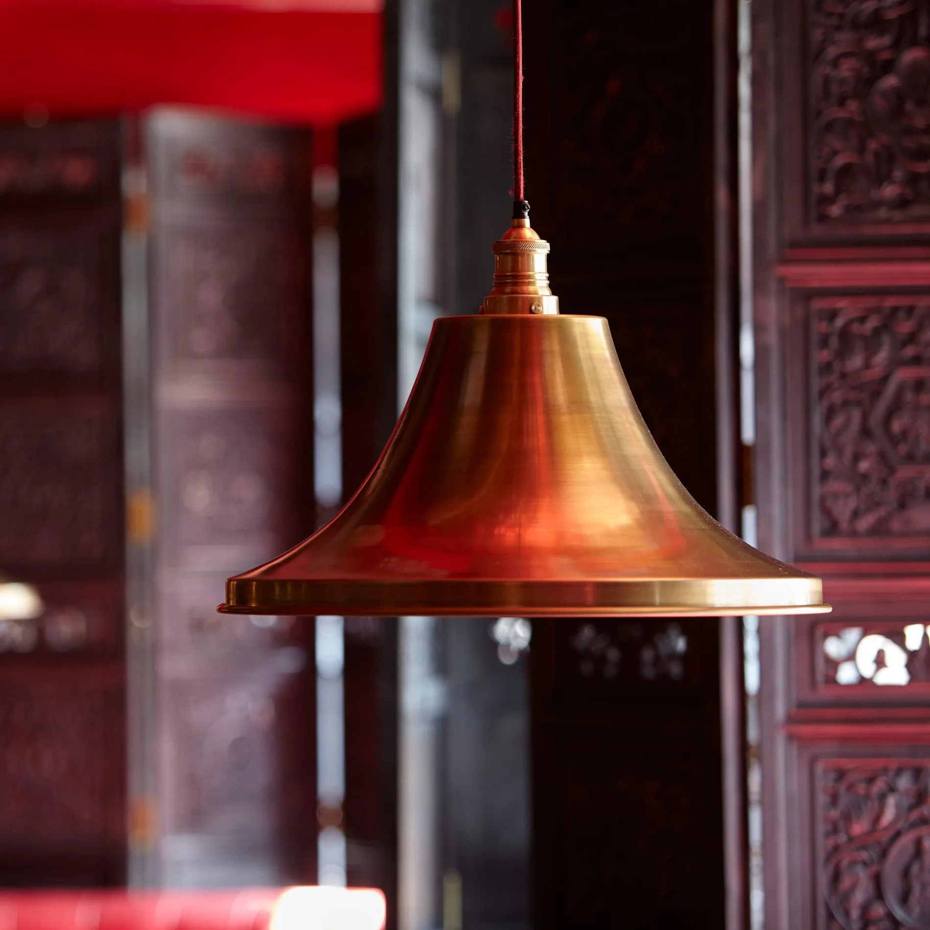 Brooklyn Giant Bell Pendant - 20 Inch - Brass