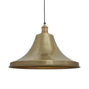 Brooklyn Giant Bell Pendant - 20 Inch - Brass