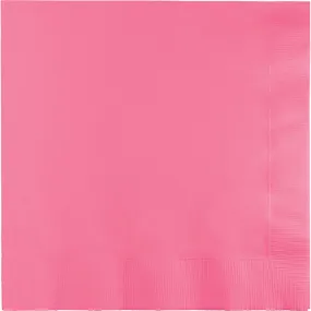 Bulk Candy Pink Value Friendly Beverage Napkins (240 per Case)