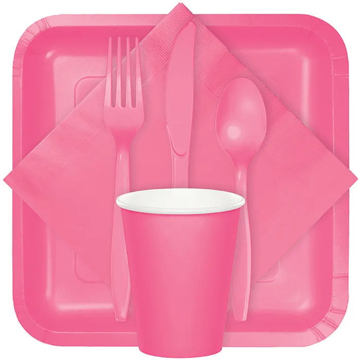 Bulk Candy Pink Value Friendly Beverage Napkins (240 per Case)