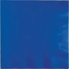 Bulk Cobalt Blue Value Friendly Luncheon Napkins (240 per Case)