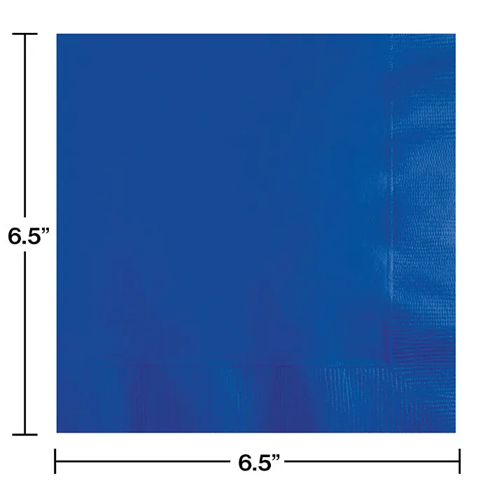 Bulk Pack of 100 Cobalt Luncheon Napkins 3Ply