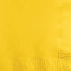 Bulk School Bus Yellow Value Friendly Beverage Napkins (240 per Case)