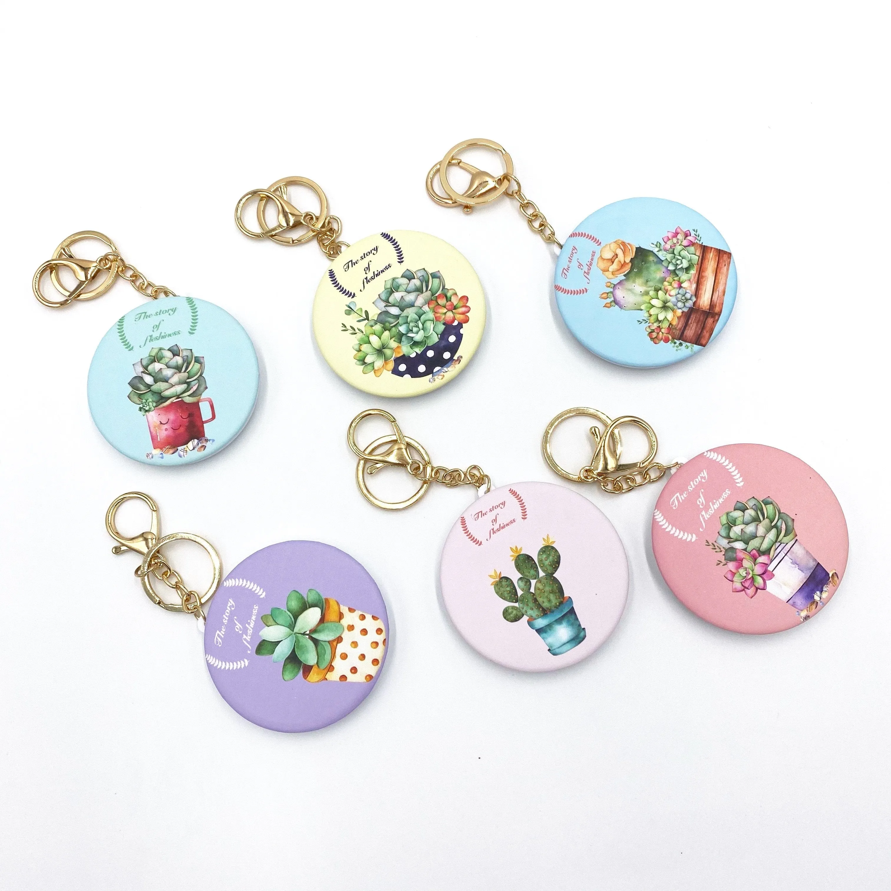 Cacti Purse Mirror
