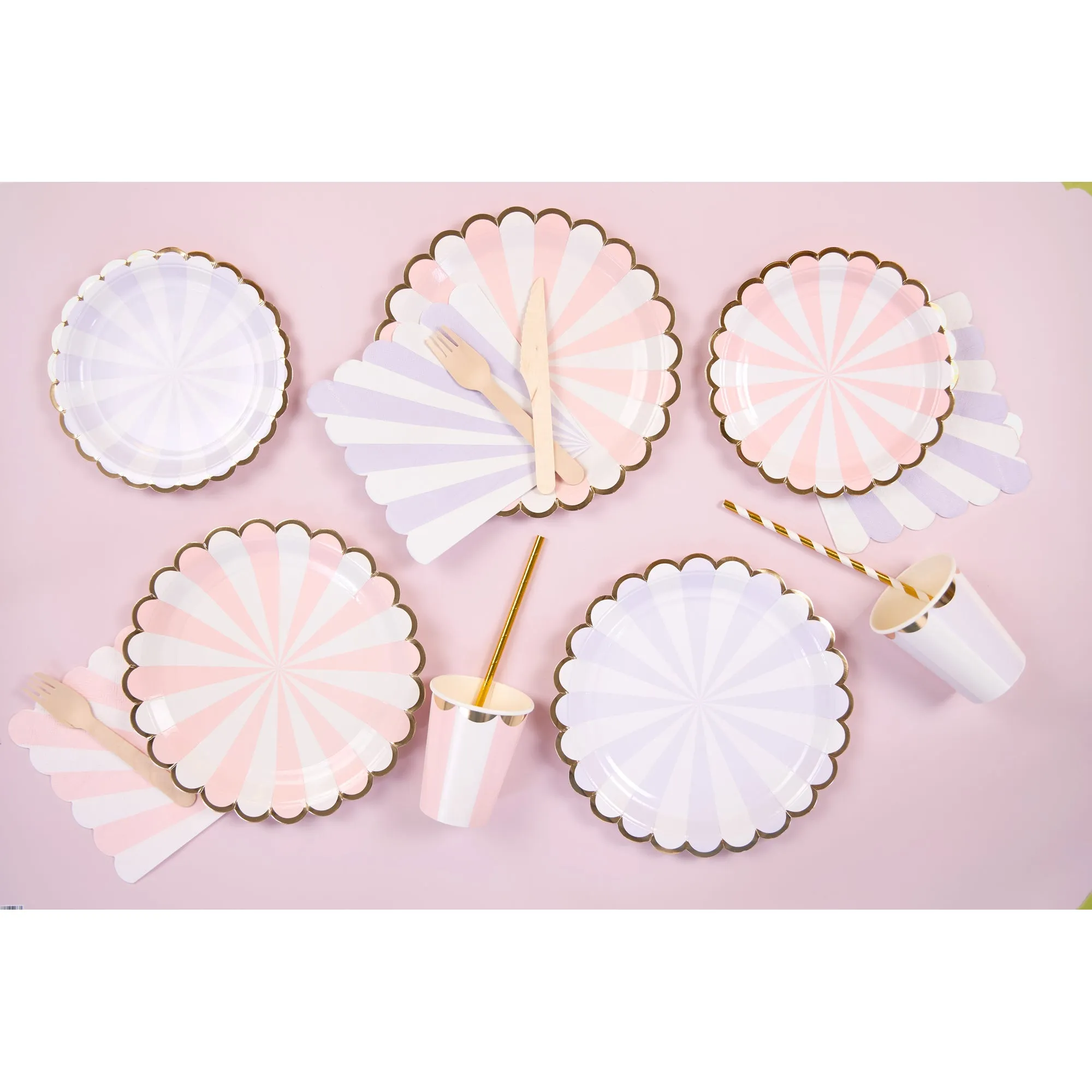 Candy Land Large Lunch Napkins, Light Pink, 16 Count