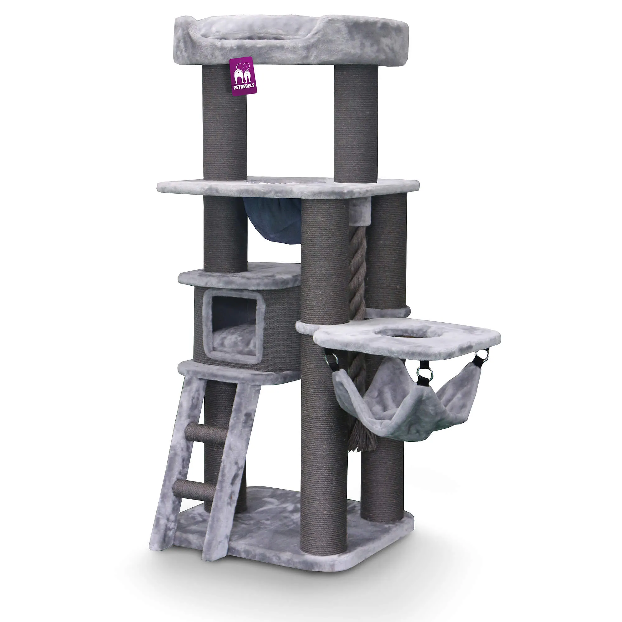 Cat Scratching Tree  Mainstreet Grey (1.67 meters)
