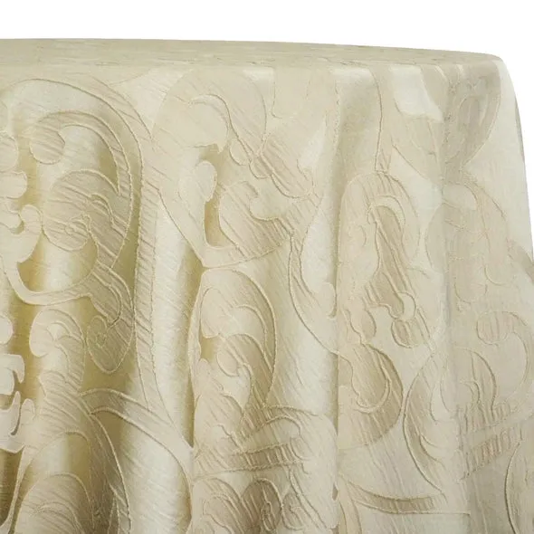 Classic Jacquard Table Linen in Champagne