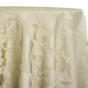 Classic Jacquard Table Linen in Champagne