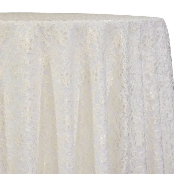 Classic Lace Table Linen in Ivory