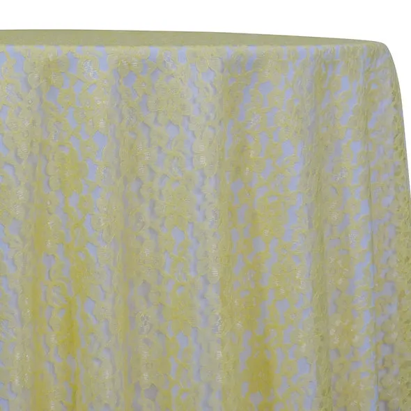 Classic Lace Table Linen in Yellow 7736