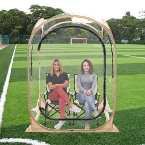classic Sports Tent, Instant Pop-Up Tent Shelter, 51.18" x 51.18" x 70.86" Outdoor Bubble Tent for 2-3 person, Screen House Room Camping Tent Rain Tent, Transparent PVC Tent
