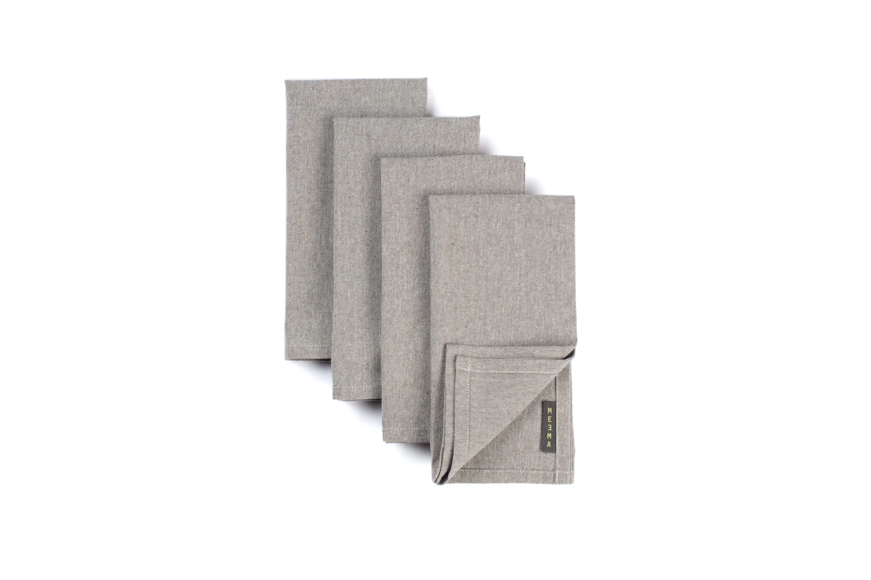 Cloth Napkins Set of 4, Washable Cotton Napkins, Upcycled Napkins Cloth | Eco-Friendly