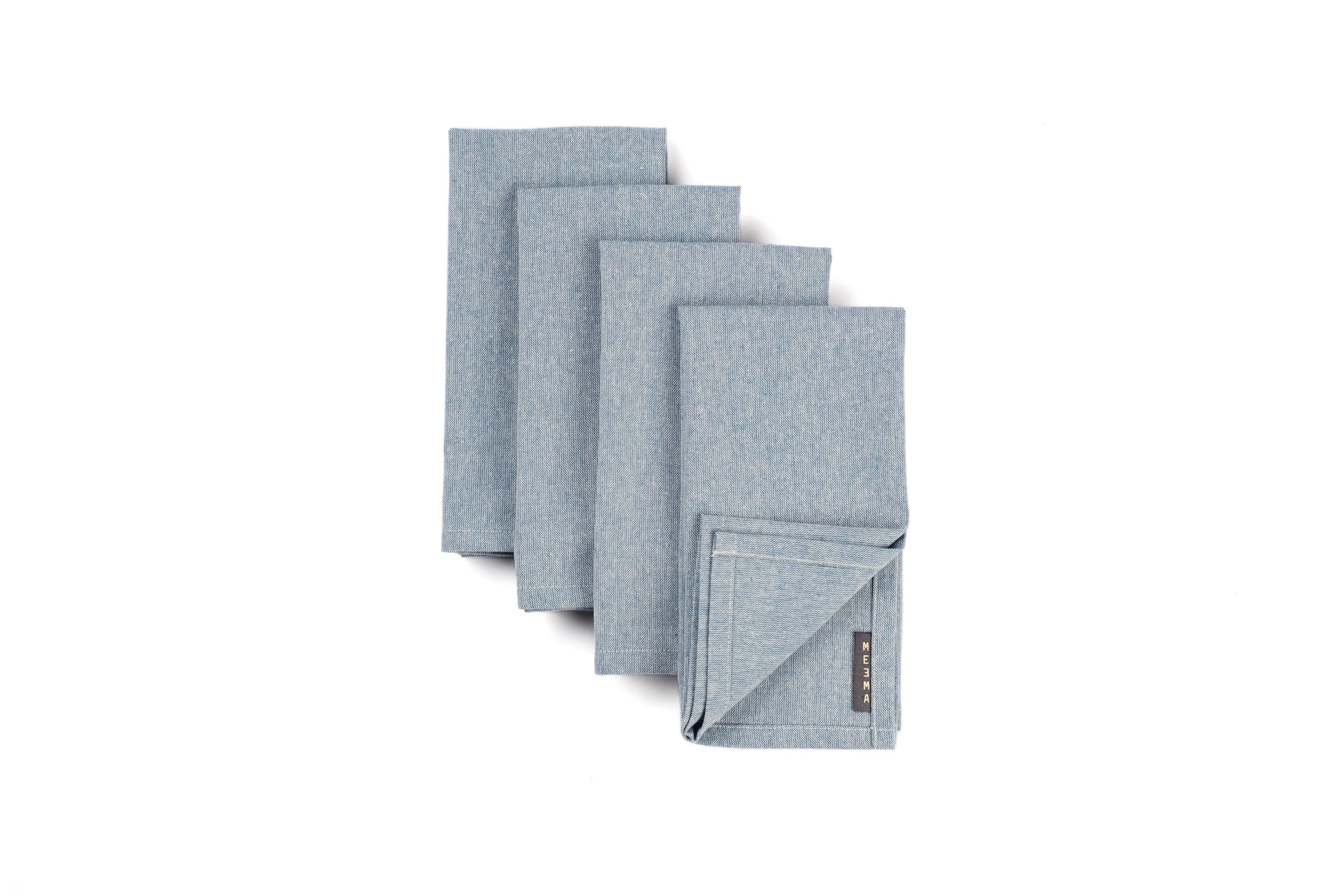Cloth Napkins Set of 4, Washable Cotton Napkins, Upcycled Napkins Cloth | Eco-Friendly