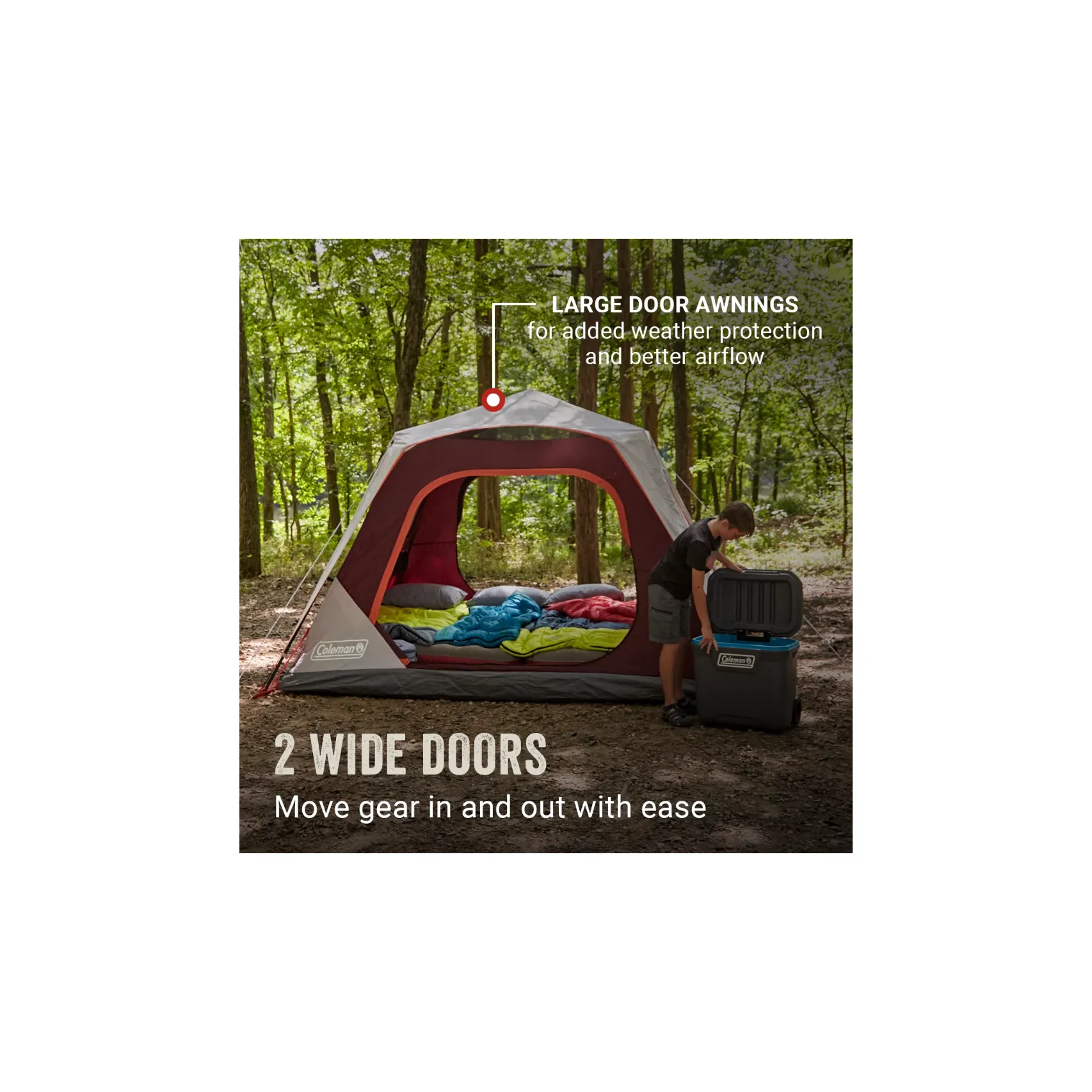Coleman Skylodge 6-Person Instant Camping Tent - Blackberry [2000038278]