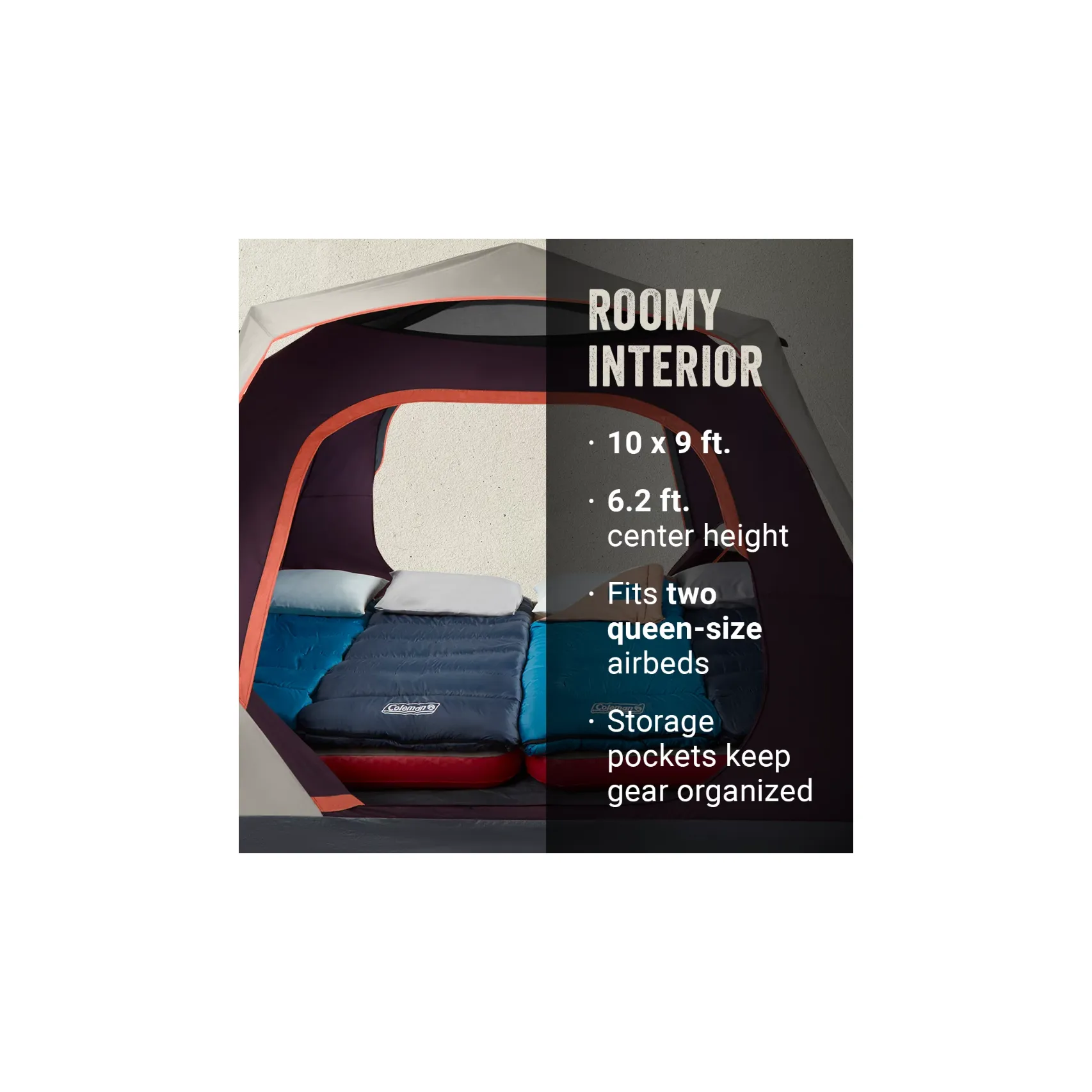 Coleman Skylodge 6-Person Instant Camping Tent - Blackberry [2000038278]