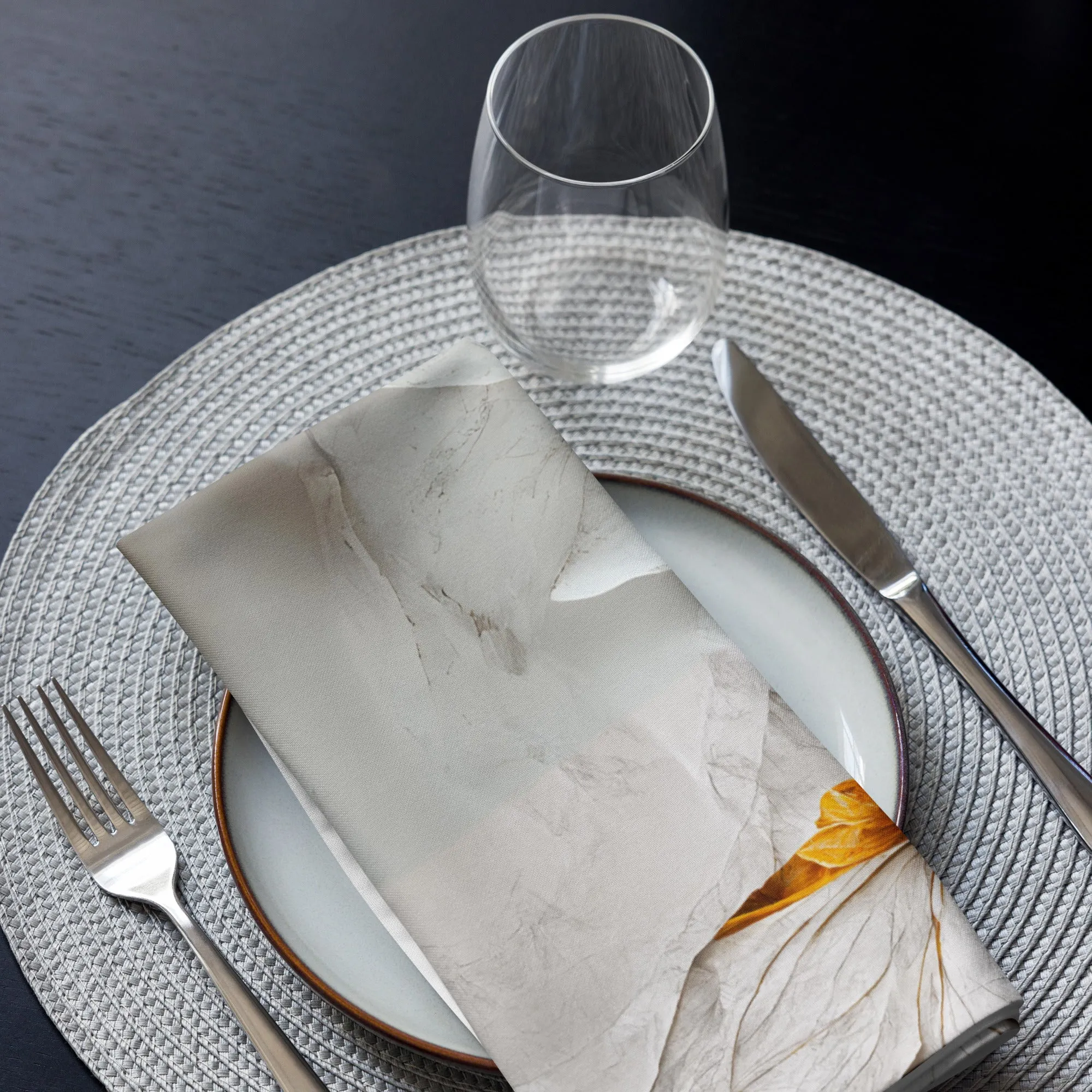 Colorful Flower Napkin Set x4: Vibrant Table Decor Upgrade