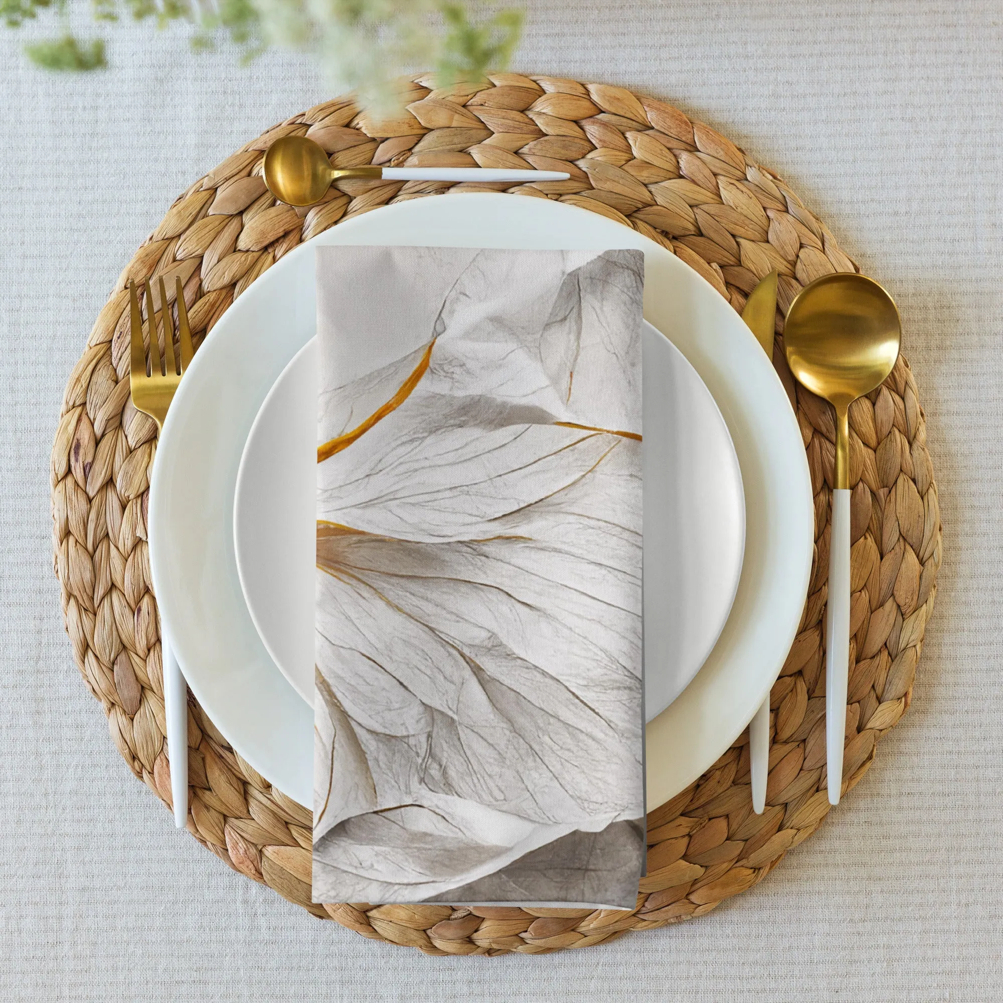 Colorful Flower Napkin Set x4: Vibrant Table Decor Upgrade