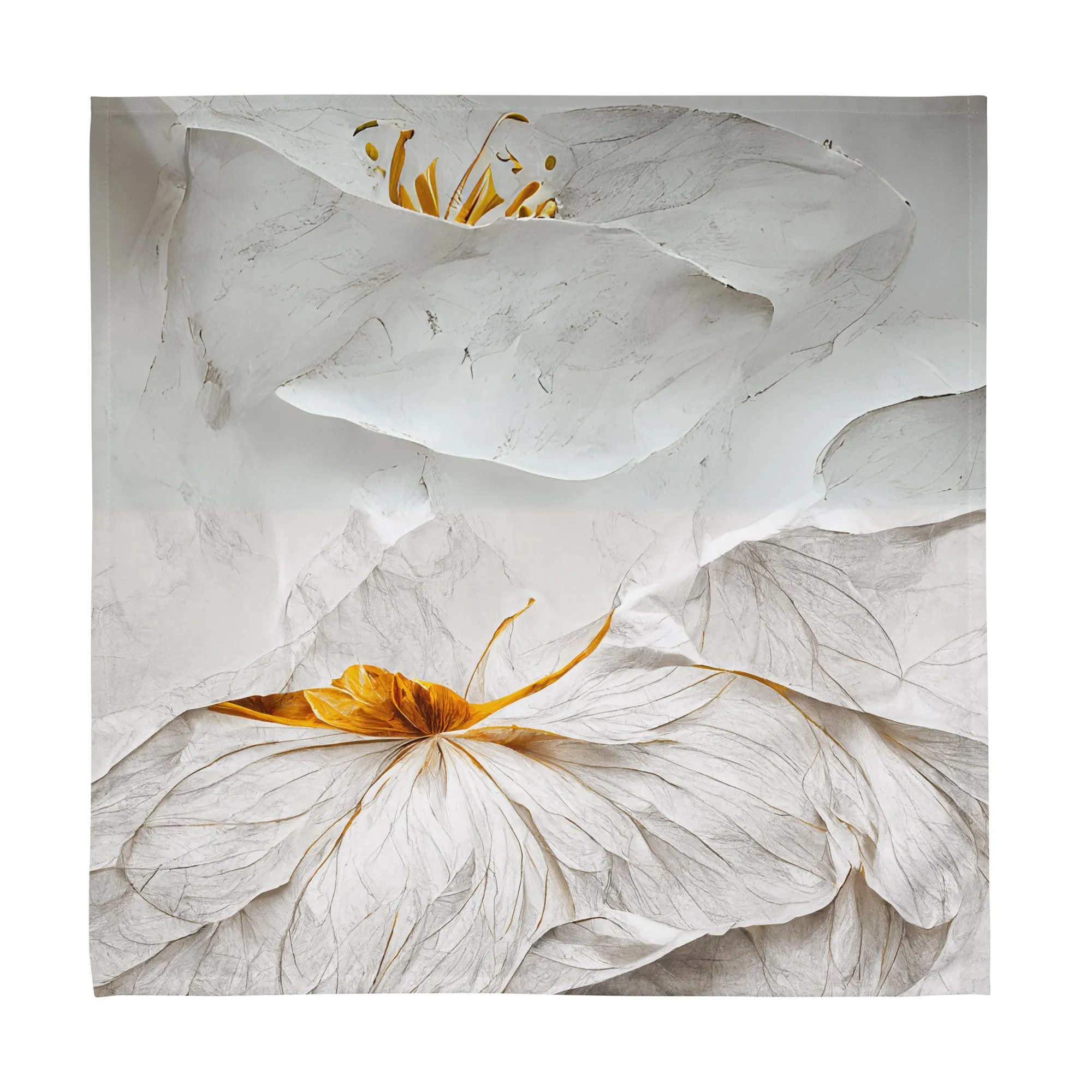Colorful Flower Napkin Set x4: Vibrant Table Decor Upgrade