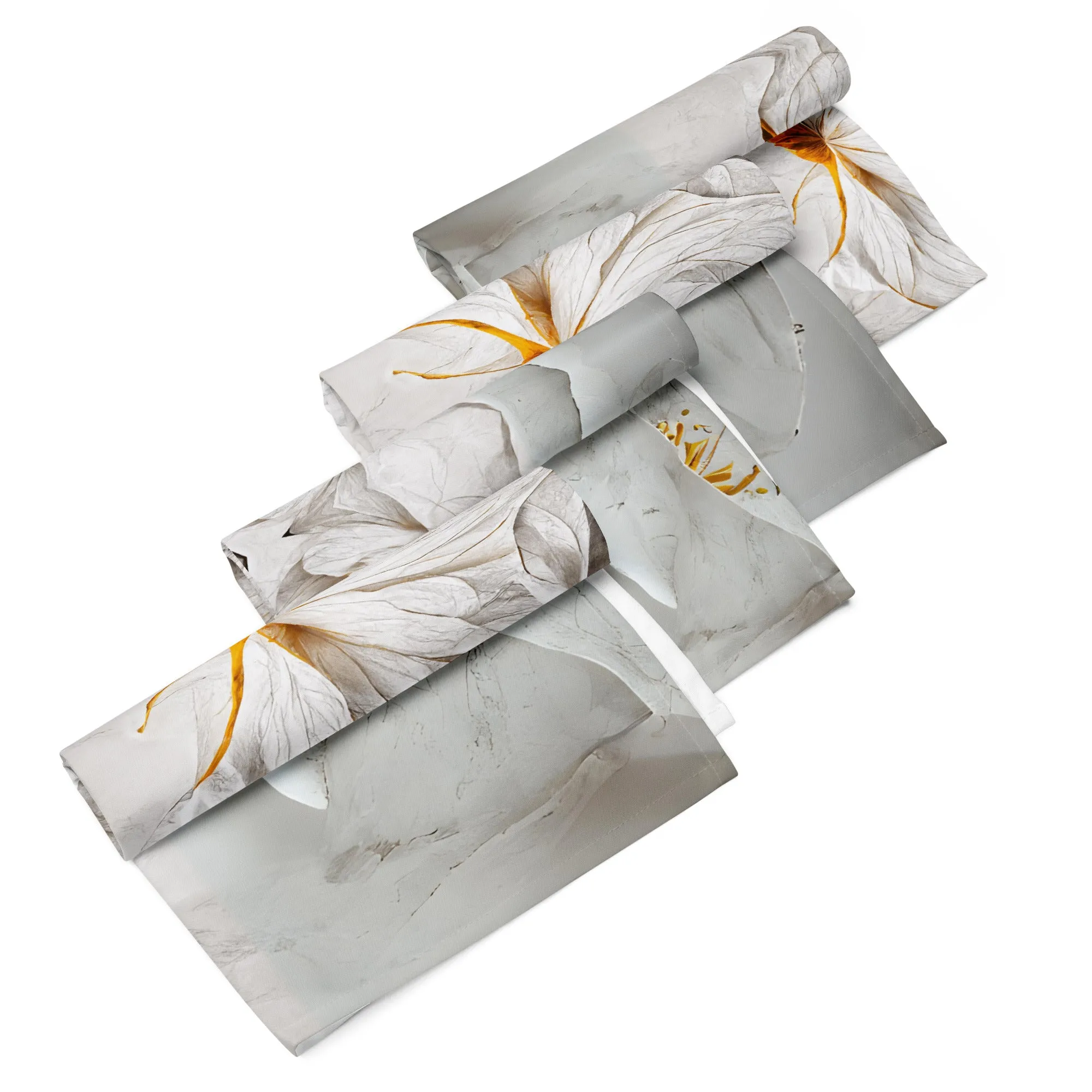 Colorful Flower Napkin Set x4: Vibrant Table Decor Upgrade