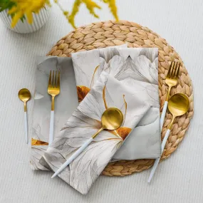 Colorful Flower Napkin Set x4: Vibrant Table Decor Upgrade