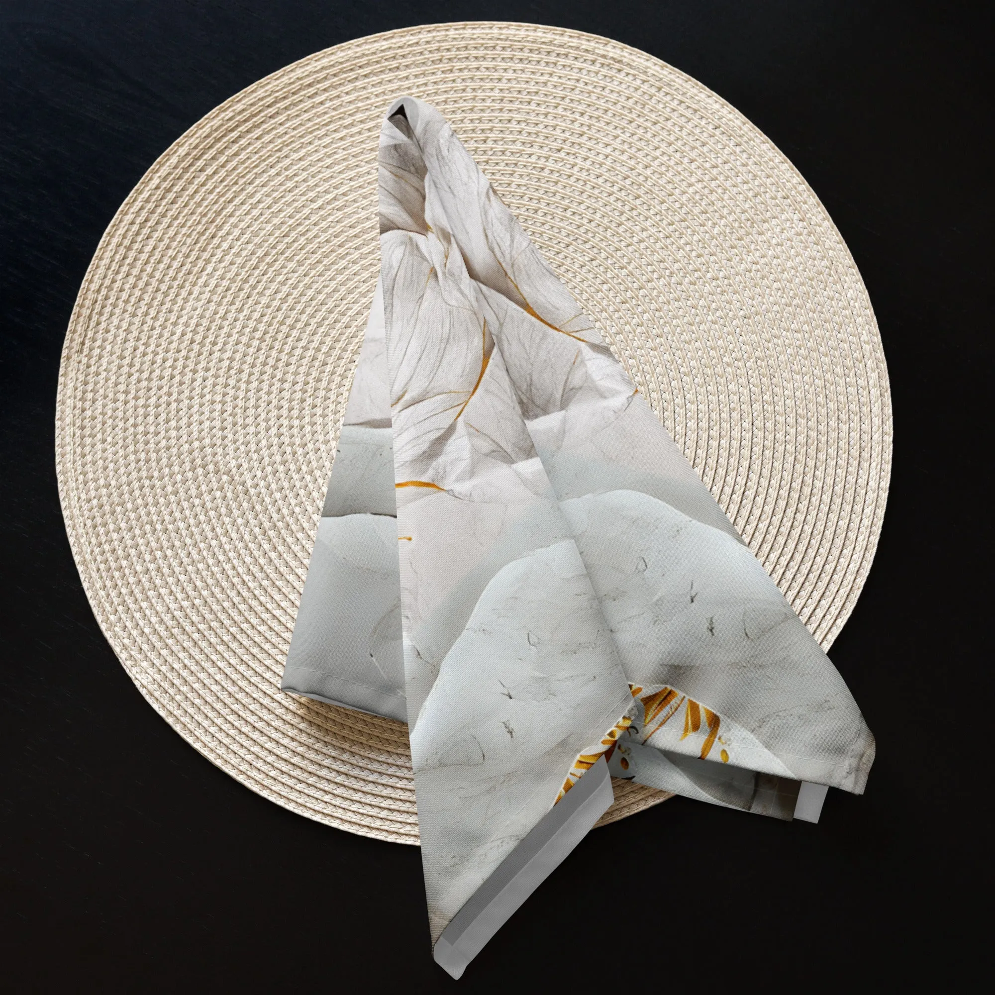 Colorful Flower Napkin Set x4: Vibrant Table Decor Upgrade