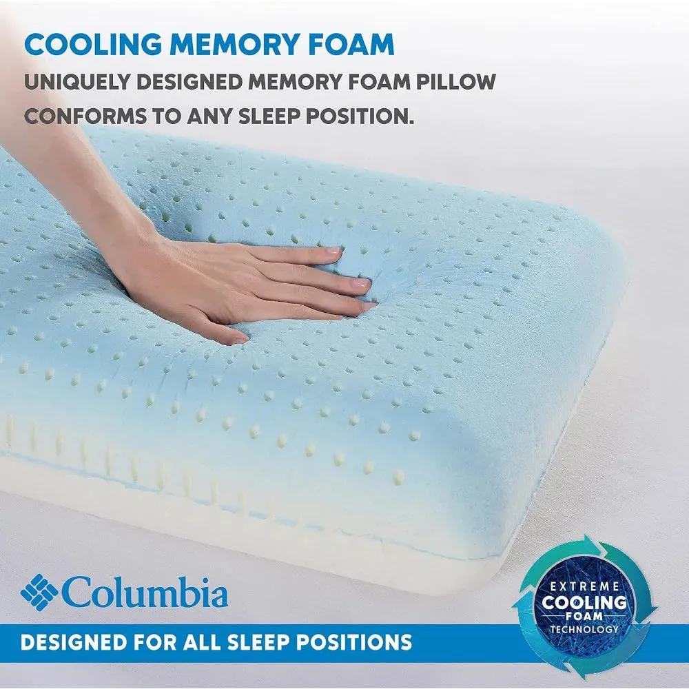 Cooling Memory Foam Pillow with Omni-Freeze Technology