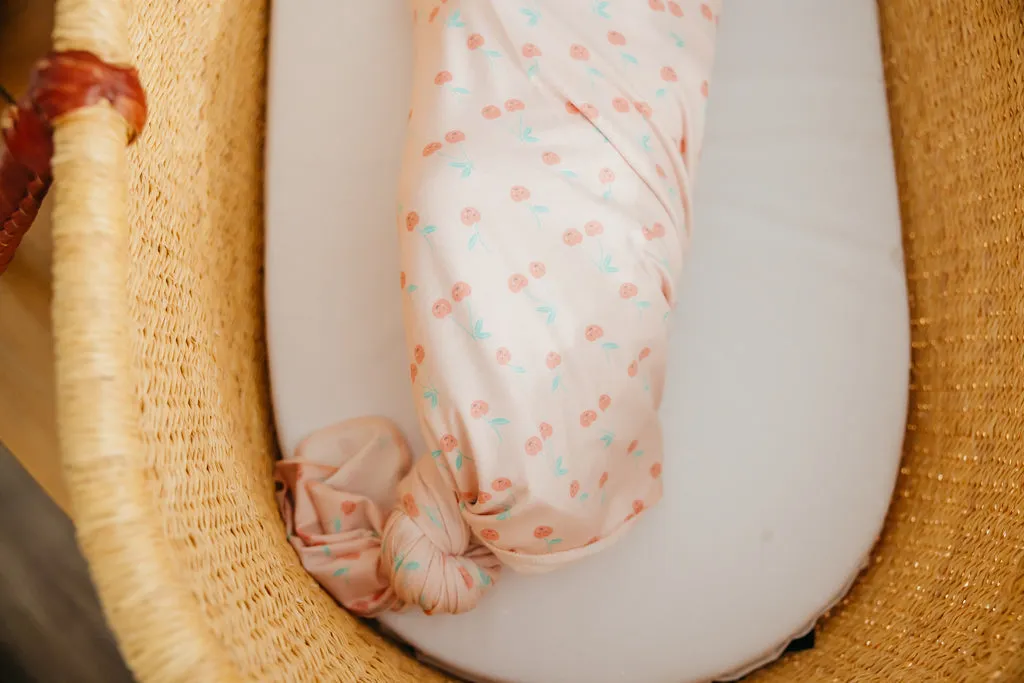 Copper Pearl Knit Swaddle Blanket | Cheery
